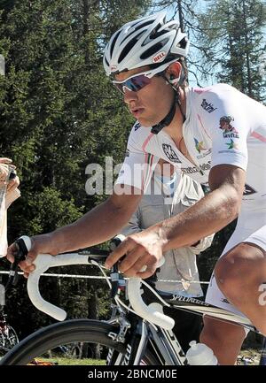 Richie Porte de Saxo Bank während der Tour d'Italie San Vigilio di Enneberg – Plan de Corones (12.9 km) am 25. Mai 2010 in Plan de Corones ,Italie - Foto Laurent Lairys / DPPI Stockfoto
