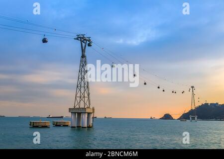 Busan, Südkorea 18/2020 Busan Songdo Skywalk Stockfoto