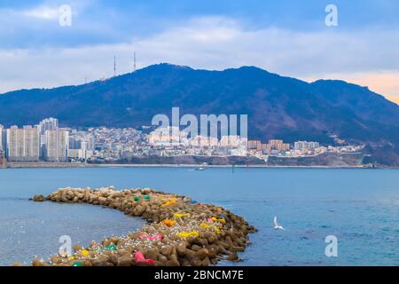 Busan, Südkorea 18/2020 Busan Songdo Skywalk Stockfoto