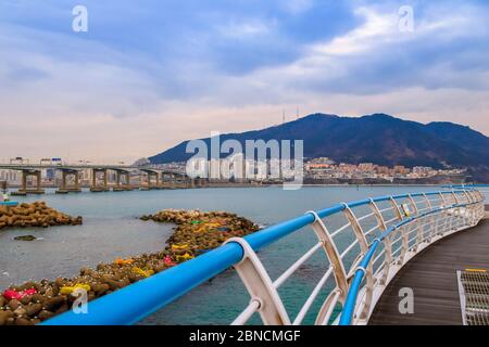 Busan, Südkorea 18/2020 Busan Songdo Skywalk Stockfoto