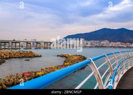 Busan, Südkorea 18/2020 Busan Songdo Skywalk Stockfoto
