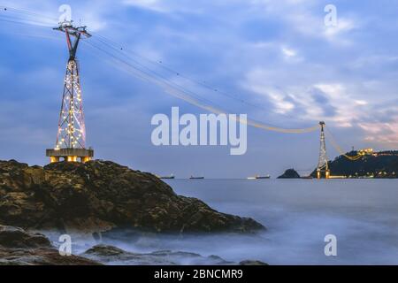 Busan, Südkorea 18/2020 Busan Songdo Skywalk Stockfoto