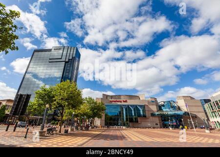 Symphony Hall und ICC in Centenary Square, Birmingham, England Stockfoto