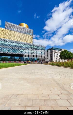 Die neue Library of Birmingham in Centenary Square vor ihrer Eröffnung im September 2013, Birmingham, England Stockfoto