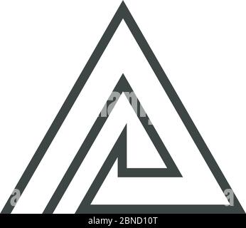 Buchstaben EIN Vektor Logo Vorlage Illustration Design Stock Vektor