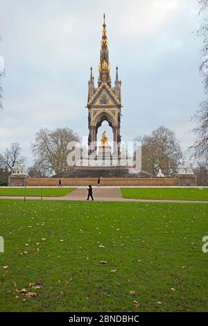 Das Albert Memorial, Kensington Gardens, London Stockfoto