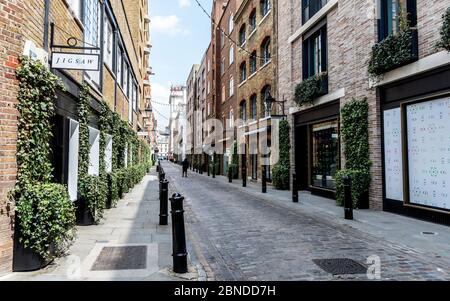 Leere Straßen in Covent Garden während der Lockdown London 2020 Stockfoto