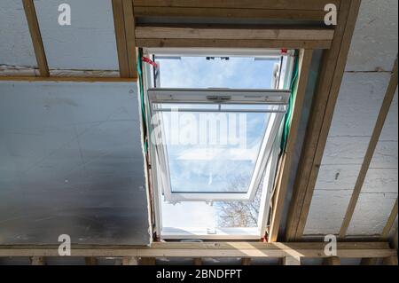 Unvollendete Wohn Loft Umbau Stockfoto