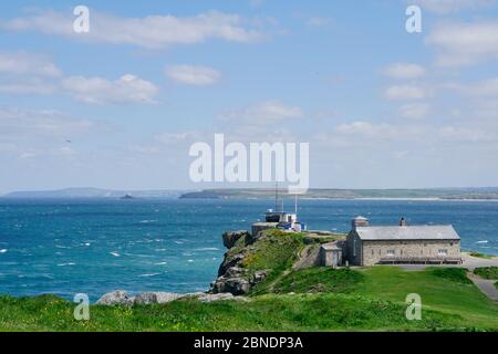 St. Nikolaus Kirche auf der "Insel", St. Ives. Stockfoto