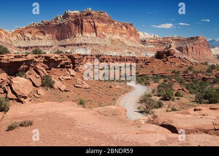 Das Schloss von Panorama Point, Capitol Reef National Park, Utah, USA. Stockfoto