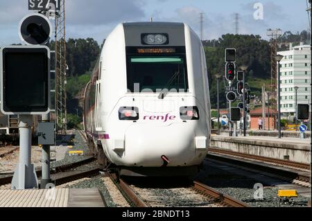 Bahnumläufe im spanischen Eisenbahnnetz Stockfoto