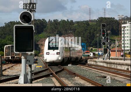 Bahnumläufe im spanischen Eisenbahnnetz Stockfoto