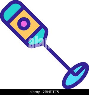 Automatische Handmixer Symbol Vektor-Kontur Illustration Stock Vektor
