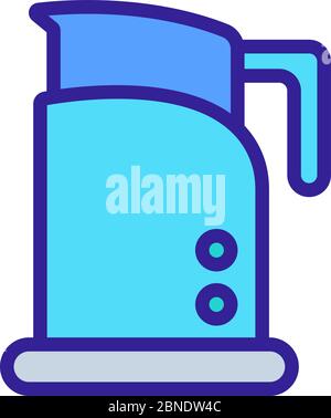 Automatische Schaumstoffe Symbol Vektor-Kontur Illustration Stock Vektor