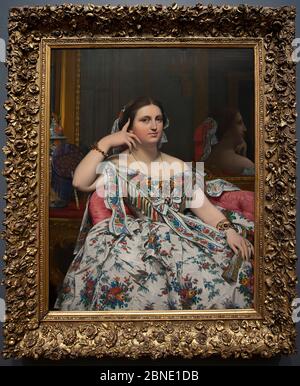 Porträt von Madame Moitessier von Ingres, National Gallery, London. Stockfoto