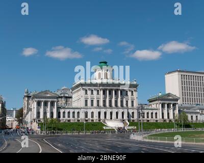 Paschkow Haus berühmte klassische Gebäude in Moskau. Stockfoto