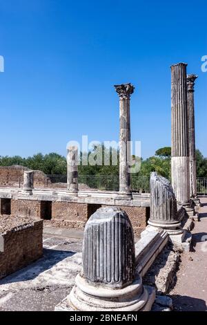 Winterpalast, Villa Adriana , Hadrian's Villa, Tivoli, Italien Stockfoto