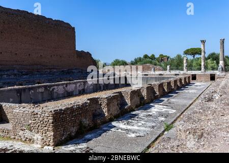 Winterpalast, Villa Adriana , Hadrian's Villa, Tivoli, Italien Stockfoto