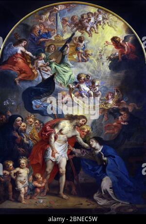 Der auferstandene Christus Eroberer des Todes, der Jungfrau Maria, Königin des Himmels 1641-1642 Theodoor van Thulden 1606-1669 Niederländisch die Niederlande Frankreich Französisch Stockfoto