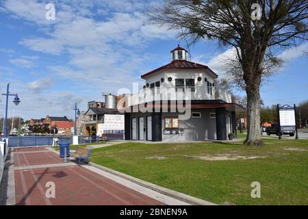 Washington, NC Waterfront Marina. Stockfoto