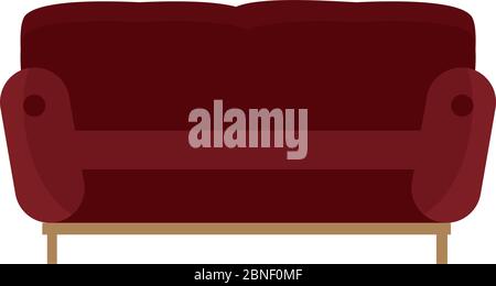 Isoliertes Sofa-Bild Stock Vektor
