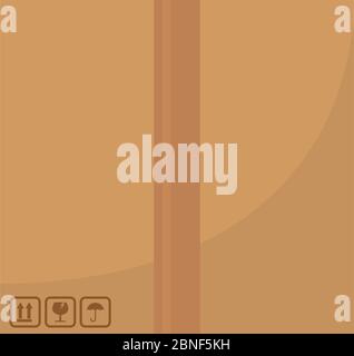 Symbol für den Versandkarton Stock Vektor