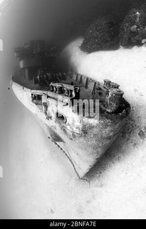 Das weltberühmte Wrack der Kittiwake in Grand Cayman Stockfoto