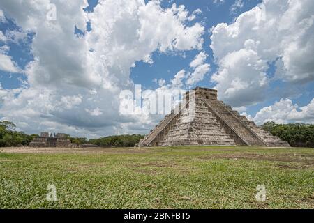 Der Haupttempel von Chichen Itza Stockfoto