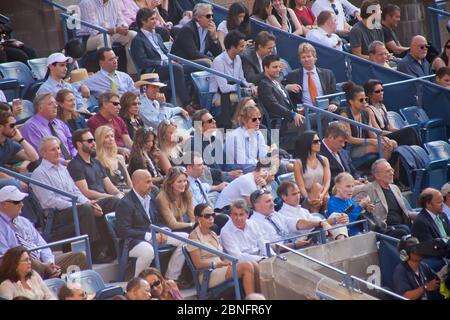 Ben Stiller und Owen Wilson beim Finale des US Open Tennis Turniers 2011, Flushing Meadows-Corona Park, Queens, New York, USA Stockfoto