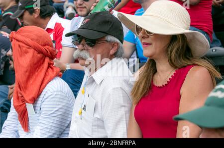 Zuschauer bei Sportveranstaltungen Stockfoto