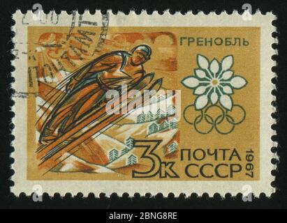 RUSSLAND - UM 1967: Briefmarke gedruckt von Russland, zeigt Schanze, um 1967. Stockfoto