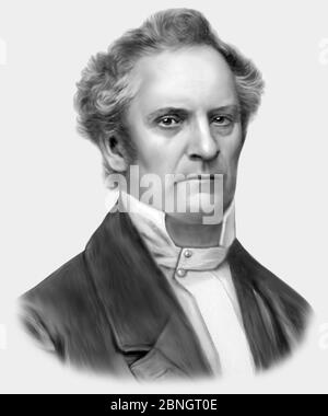 Julius Plucker 1801-1868 Deutscher Mathematiker Physiker Stockfoto