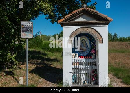 Kapelle der Madonnina del Borghetto in Brescello, der Heimat von Don Camillo und Peppone Stockfoto