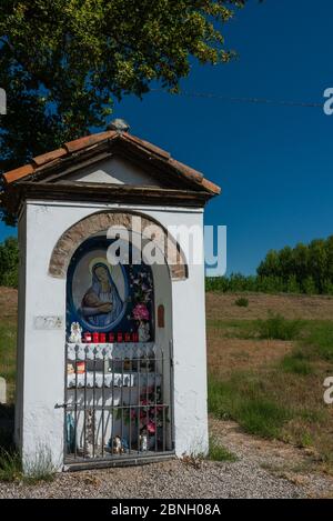 Kapelle der Madonnina del Borghetto in Brescello, der Heimat von Don Camillo und Peppone Stockfoto