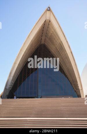Nahaufnahme des Sydney Opera House, Sydney, NSW, Australien Stockfoto
