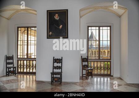 Schloss Rosenburg. Eines der meistbesuchten Renaissance-Schlösser Österreichs inmitten des Naturparks Kamptal Stockfoto