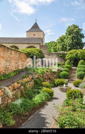 Schloss Rosenburg. Eines der meistbesuchten Renaissance-Schlösser Österreichs inmitten des Naturparks Kamptal Stockfoto