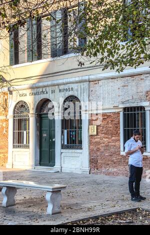 Impressionen vom Ghetto Novo, Neues Ghetto in Venedig, Italien Stockfoto