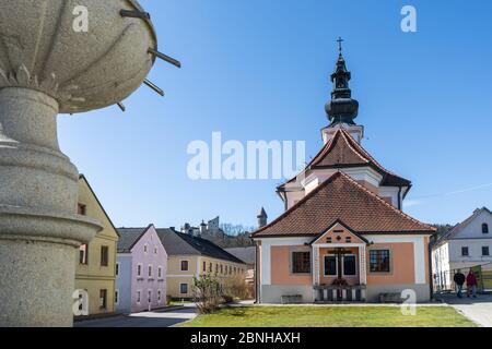 Das mittelalterliche Dorf Klam in Oberösterreich Stockfoto