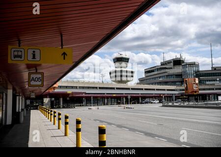 Berlin, Deutschland. Mai 2020. Turm am Flughafen Tegel. Quelle: Britta Pedersen/dpa-Zentralbild/dpa/Alamy Live News Stockfoto