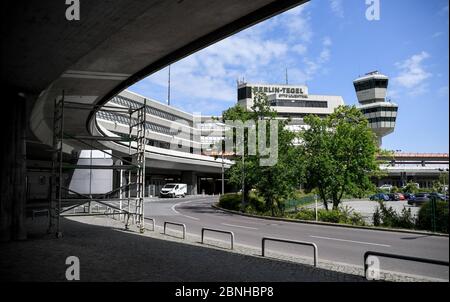 Berlin, Deutschland. Mai 2020. Turm am Flughafen Tegel. Quelle: Britta Pedersen/dpa-Zentralbild/dpa/Alamy Live News Stockfoto