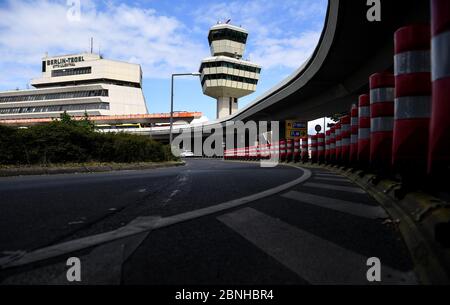 Berlin, Deutschland. Mai 2020. Turm am Flughafen Tegel. Quelle: Britta Pedersen/dpa-Zentralbild/dpa/Alamy Live News Stockfoto