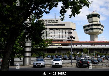 Berlin, Deutschland. Mai 2020. Turm am Flughafen Tegel. Quelle: Britta Pedersen/dpa-Zentralbild/dpa/Alamy Live News Stockfoto