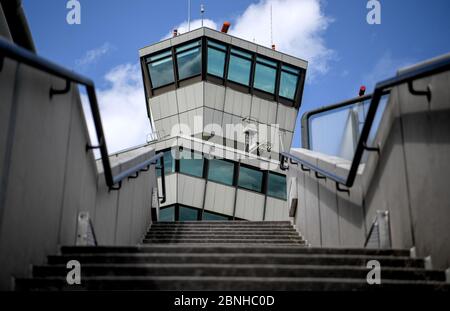 Berlin, Deutschland. Mai 2020. Turm am Flughafen Tegel. Quelle: Britta Pedersen/dpa-Zentralbild/dpa/Alamy Live News Stockfoto