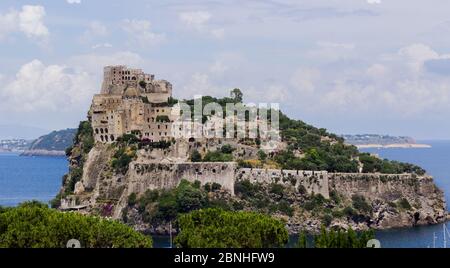 Ein Panoramablick auf eine alte Festung in Italien Stockfoto