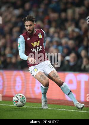 Henri Lansbury von Aston Villa während des Carabao Cup, dem vierten Spiel der Runde im Villa Park, Birmingham. Stockfoto