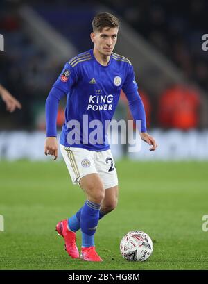 Dennis Praet von Leicester City während des fünften Spielrundenmatches des FA Cup im King Power Stadium, Leicester. Stockfoto