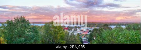 Panorama Blick über Werder Havel in Deutschland Stockfoto