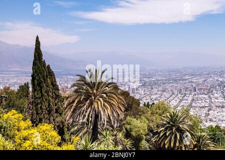 Santiago, die Hauptstadt und größte Stadt Chiles. Dezember 2013. Stockfoto