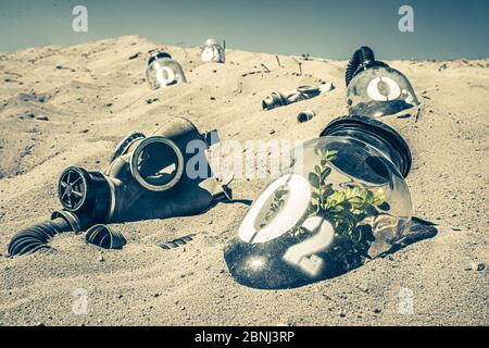 Bizarre Sauerstoffquelle als Smog-Problem Stockfoto